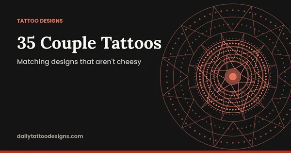 35 Couple Tattoos: Matching designs that aren't cheesy