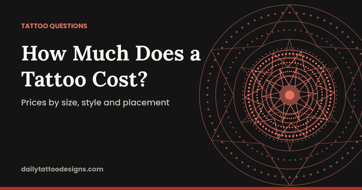 How Much Does a Tattoo Cost? A Simple Pricing Guide