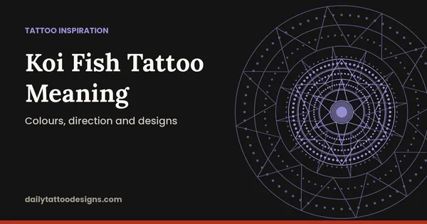 Koi Fish Tattoo Meaning: Colours, direction and designs