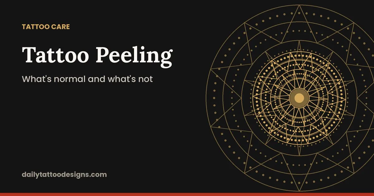 Tattoo Peeling: What's Normal and What's Not