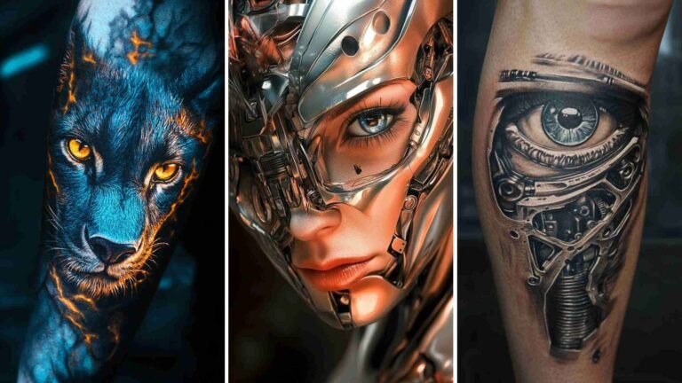 3D Tattoo Design Women 4K HD Wallpapers