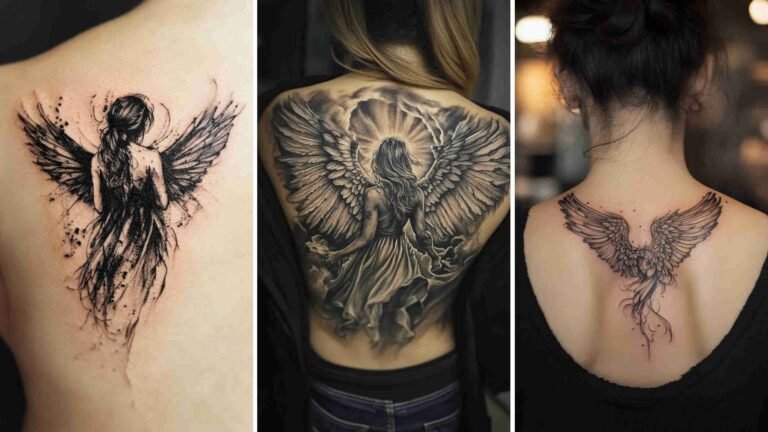 Angel Tattoos Women 4K HD Wallpapers