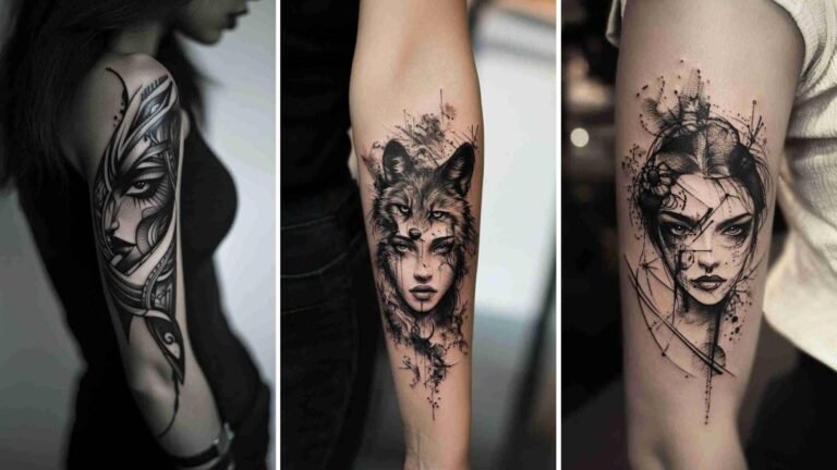 Blackwork Tattoos Women 4K HD Wallpapers