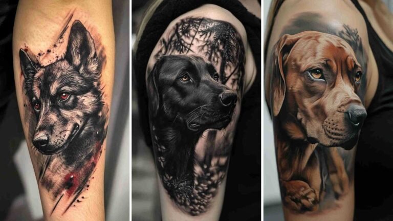Dog Tattoos Women 4K HD Wallpapers