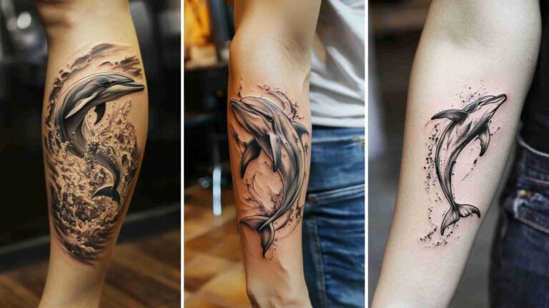 Dolphin Tattoos Women 4K HD Wallpapers