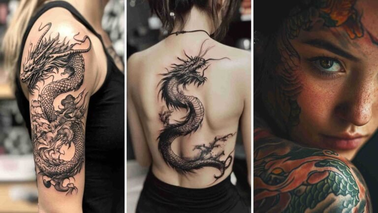 Dragon Tattoos Women 4K HD Wallpapers
