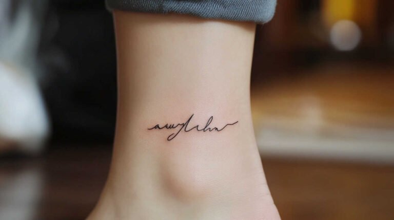 Script Tattoos Women 4K HD Designs