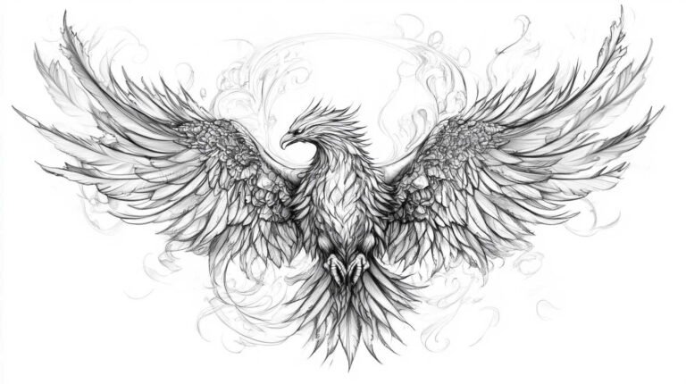 Back Tattoo Sketch 4K HD Designs
