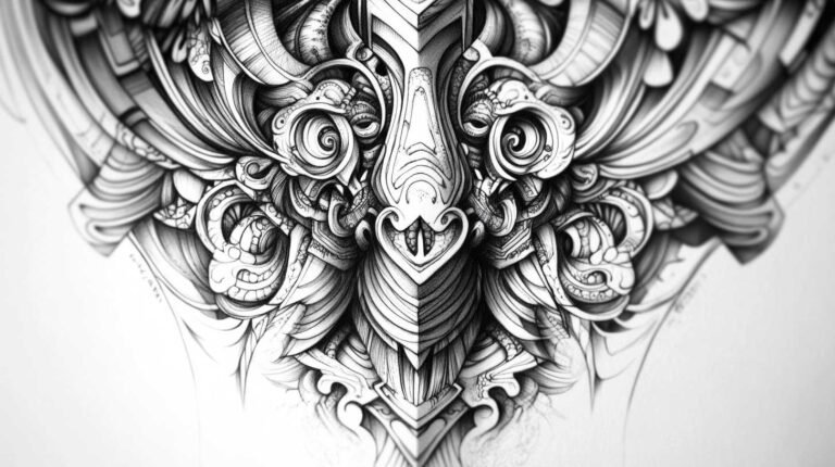 Black Tattoo Sketch 4K HD Designs