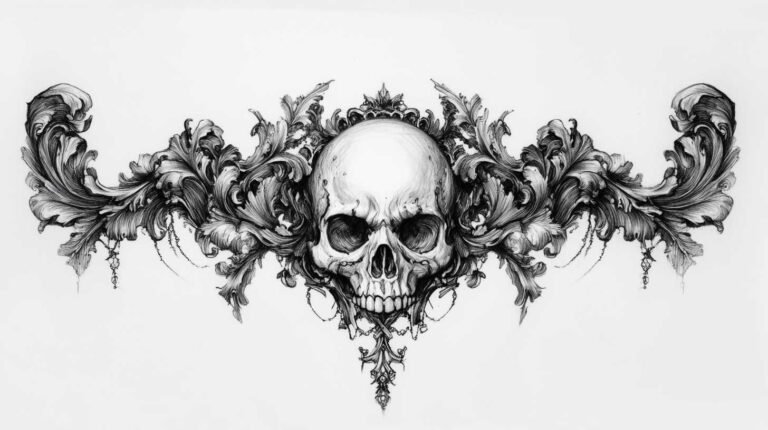 Chest Tattoo Sketch 4K HD Designs