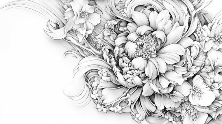 Full Sleeve Tattoo Sketch 4K HD Designs