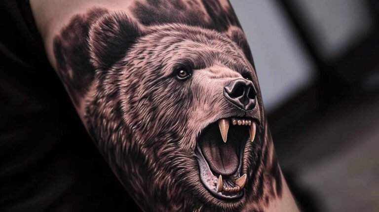 55 Bear Tattoos Men 4K HD Designs