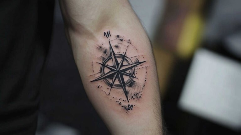 55 Compass Tattoos Men 4K HD Designs