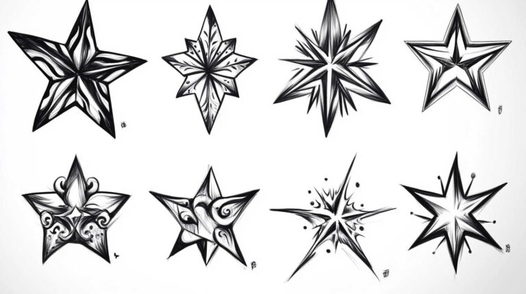 55 Star Tattoos Women 4K HD Designs
