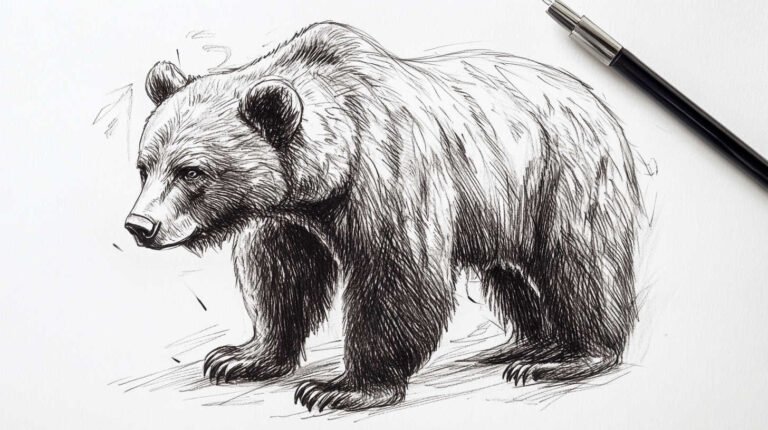 40 Bear Tattoo Sketch 4K HD Designs