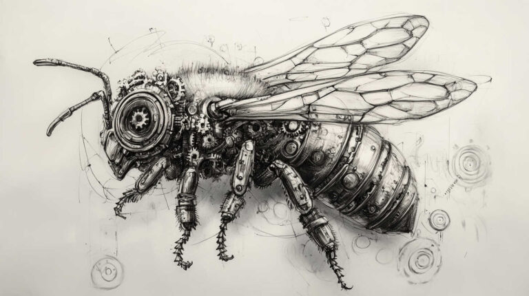 55 Bee Tattoo Sketch 4K HD Designs