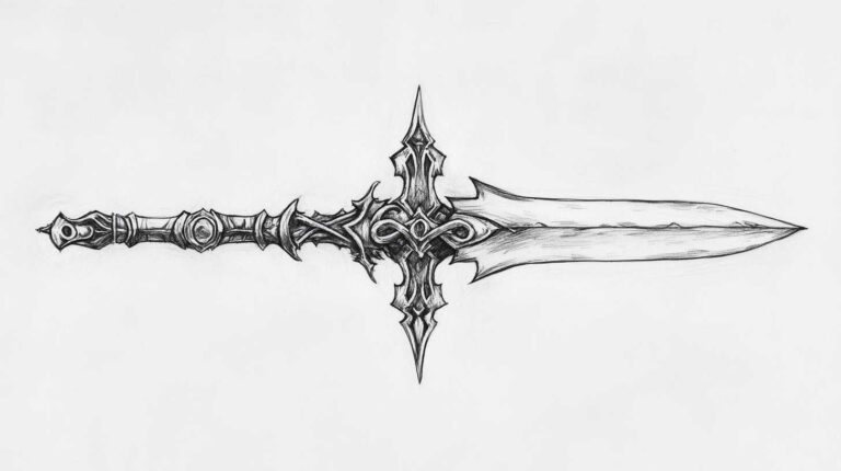 55 Dagger Tattoo Sketch 4K HD Designs