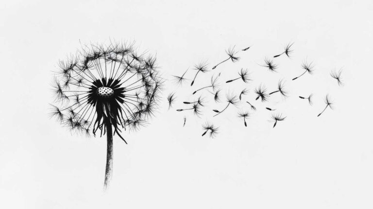 40 Dandelion Tattoo Sketch 4K HD Designs