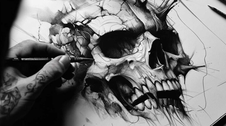 Dark Tattoo Sketches 4K HD Designs