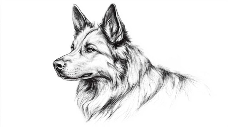 Dog Tattoo Sketch 4K HD Designs
