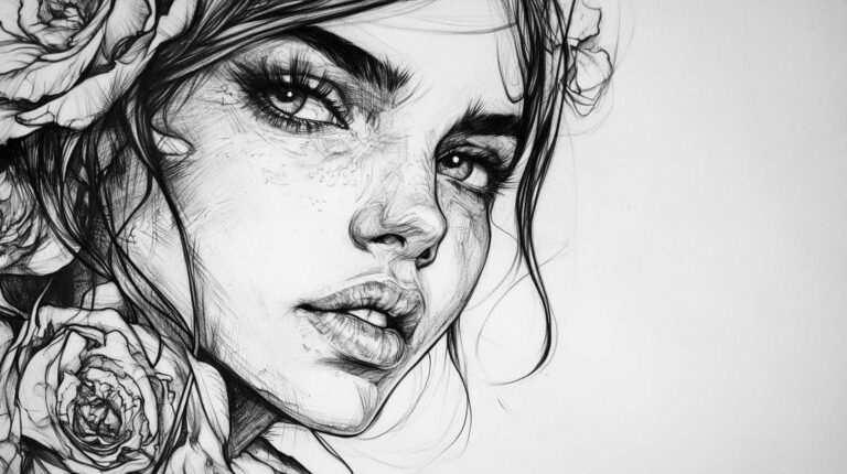 55 Female Tattoo Sketches 4K HD Designs