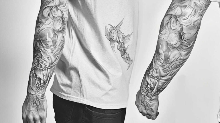 Mens Sleeve Tattoo Sketches 4K HD Designs