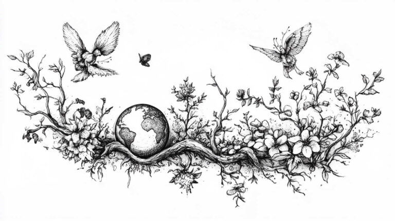 Nature Tattoo Sketch 4K HD Designs